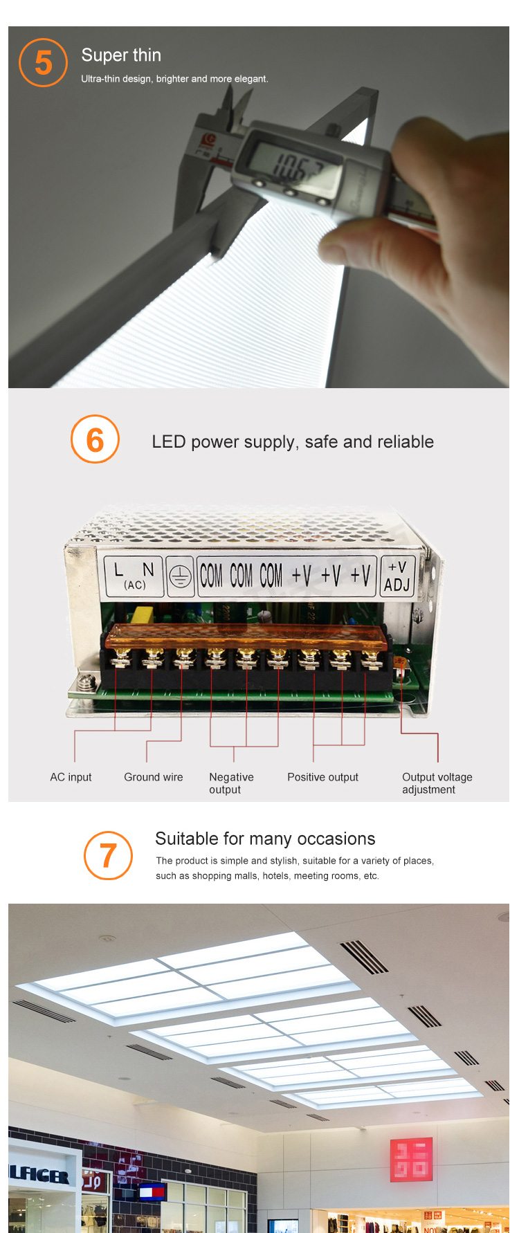 Wholesale Display Slim Led Panel Light Grow Led Light Price 9w