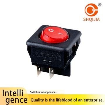 Red Round Rocker Boat Switch R11-321