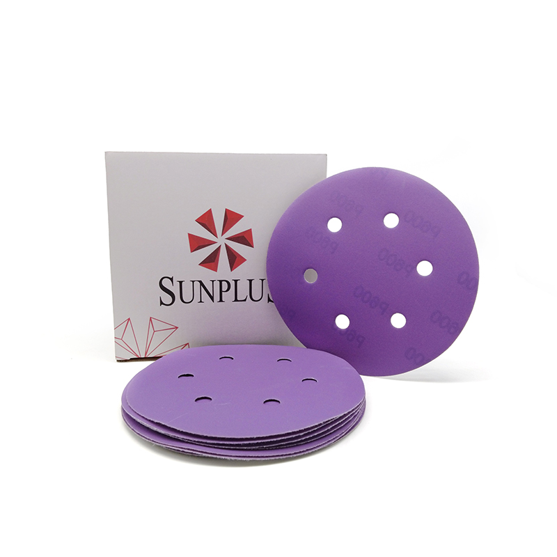 Purple Alumina Ceramic Sanding Discs for Automotive