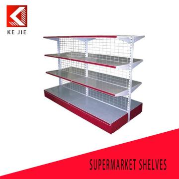 fashionable double sides shelf shelves for supermarkets beer rack display shelf with good quality