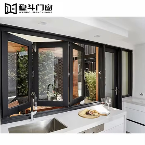Modern Glass Commercial Folding Windows