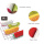 Colorful waterproof fruit style PU leather pencil case