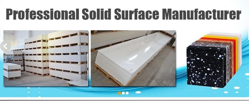 Glacier White Corian Slabs, 100% Pure Acrylic Corian Acrylic Artificial Stone Sheet/Solid Surface Slab