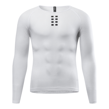 WOSAWE Men's Long Sleeve Cycling Base Layer Jersey