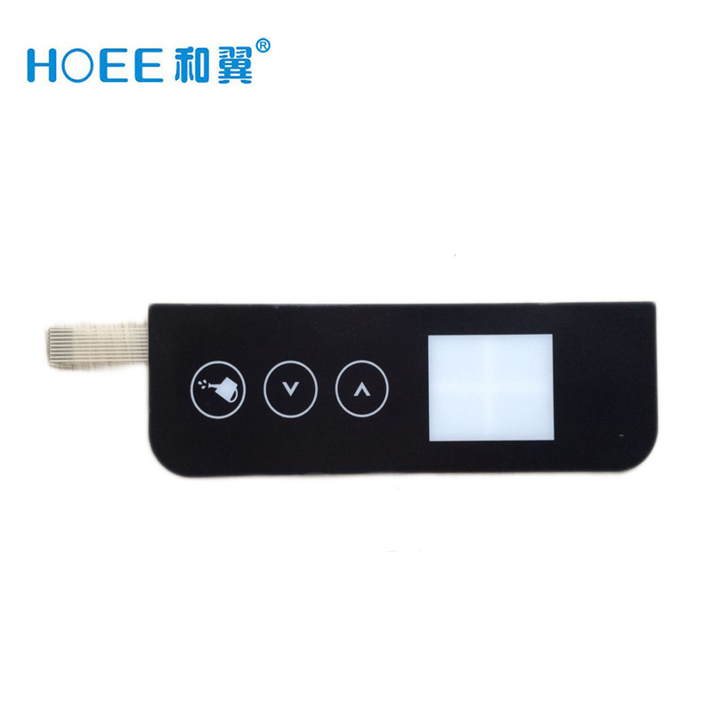 New design FPC/PET circuit capacitive touch button membrane switch panel