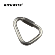 High quality Triangle Quick Links Locking Carabiner Clips stainless steel Delta Quick Link