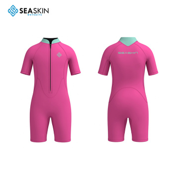 Seaskin Child's Shorty Neoprene Front Zip Wetsuit