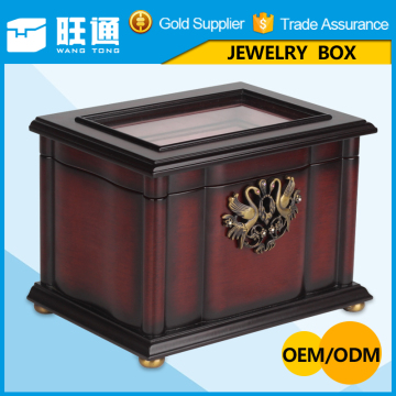 Contemporary Handcrafted Large Wooden Jewelry Box wholesale for girl