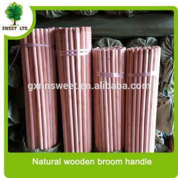 Italian screw Natural Wood stick/Wood broom stick