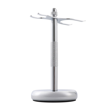 Men's Stainless Steel Shaving Brush and Razor Holder Stand