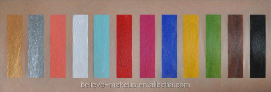 Palette de couleurs de peinture flash