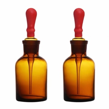 Amber Glass Dropping Bottle with Pipette 250ml