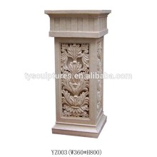 small stone marble interior decorative hollow pillars for homes limestone columns