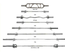 7ft EZ Curl Barbell Bar Set for Weight Lifting