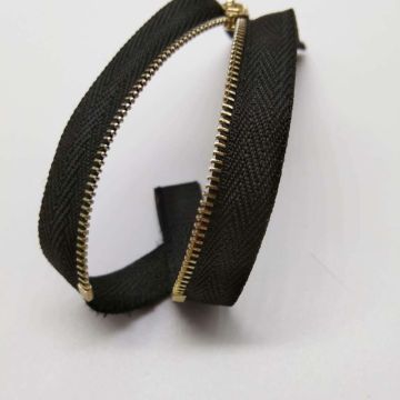 12Inch open ended brass zipper for purses