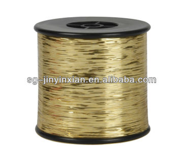 Quality gold color metallic yarn