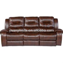 American classic recliner sofa, recliner sofa set in leather YR1138