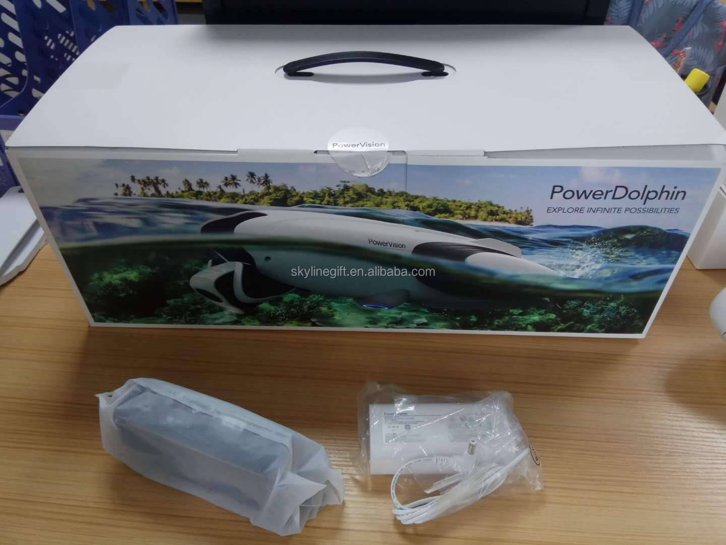 Powervision underwater Drone PowerDolphin Wizard Power Dophin Wireless Underwater Robert with 12MP 4K Camera