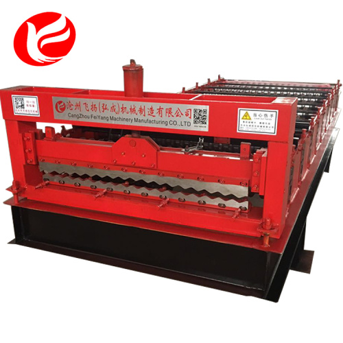 Corrugated panel roof sheet roll forming machine