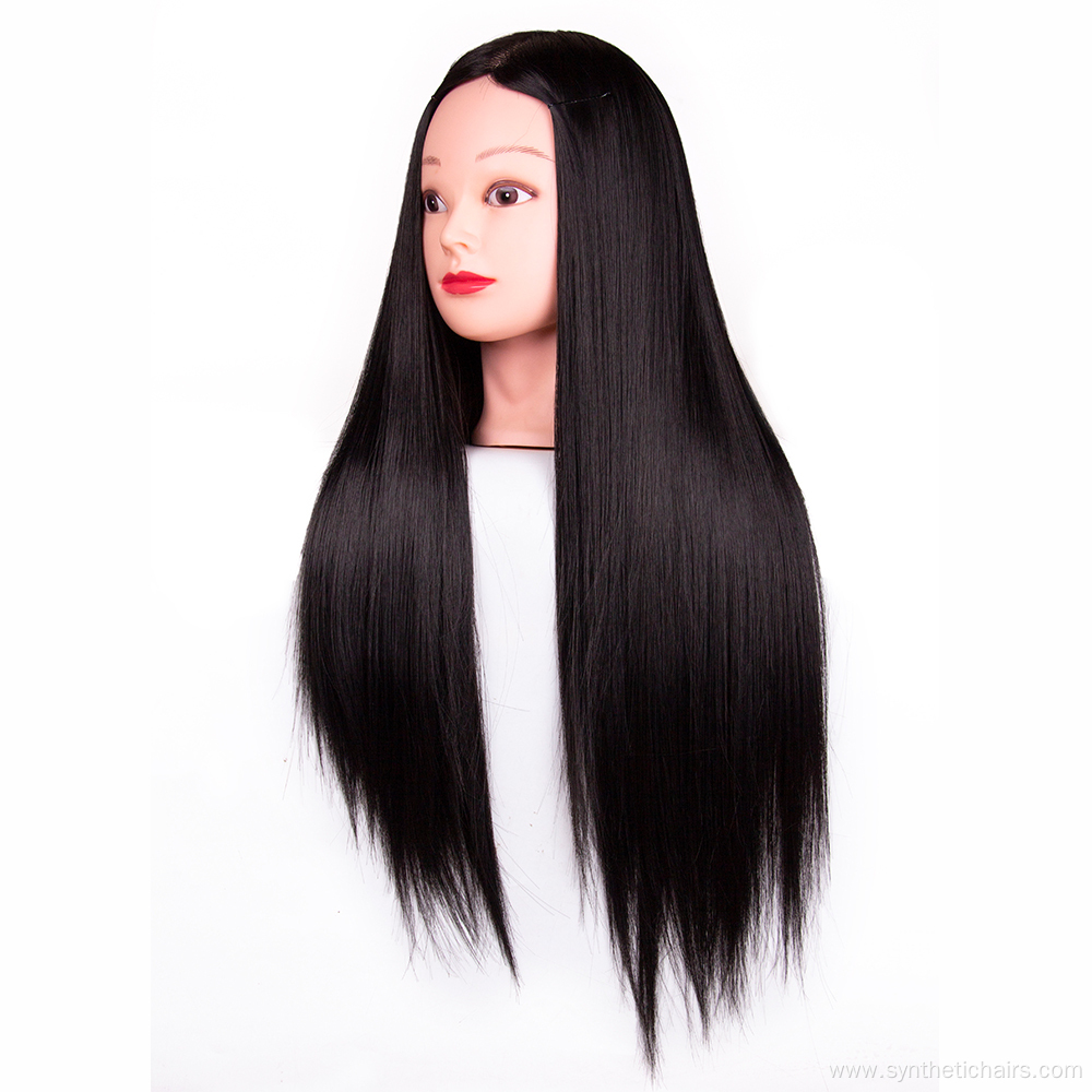 Synthetic Hair Barber Mannequin Hairdressing Doll Dummy Head