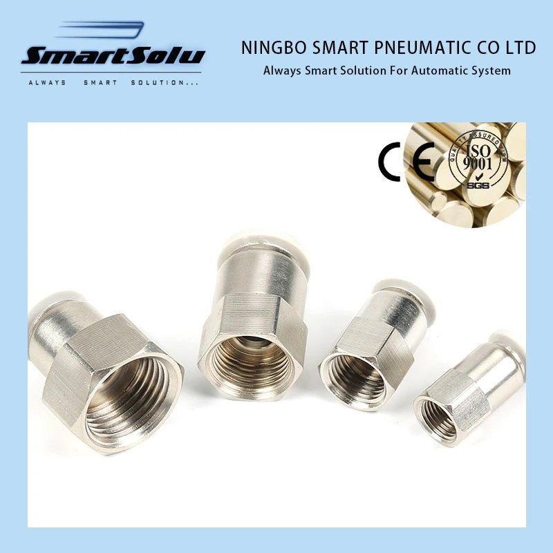 Silver Color Quick Pneumatic Brass Fitting Metal Fitting