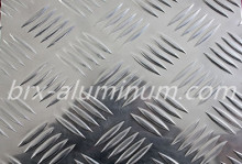 Five Bars Silver Patterned Aluminum Alloy Sheet