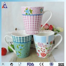 9OZ grid printing korea tea cup