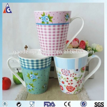 9OZ grid printing korea tea cup