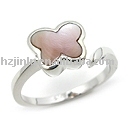 925 sterling silver ring, crystal ring, zircon ring, jade ring