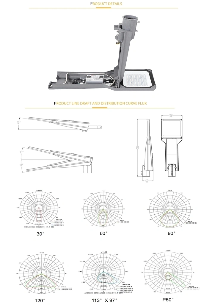 30W IP65 Best Quality Outdoor Waterproof LEDs Street Light