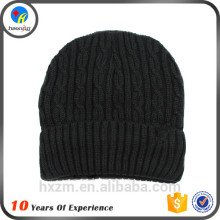 Wholesale adult knit hats man cotton knitted hat