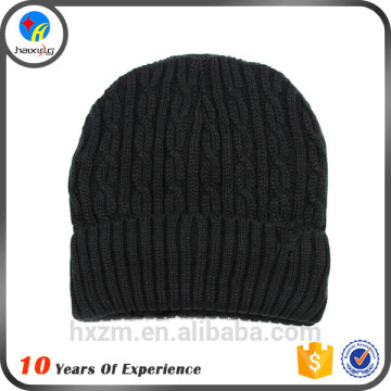 Wholesale adult knit hats man cotton knitted hat