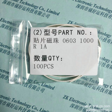 chip bead 0603 1000R 1A TAI-TECH oscillograph instead IND FERRITE BEAD 1000 OHM 06 BLM18KG102SZ1D MURATA