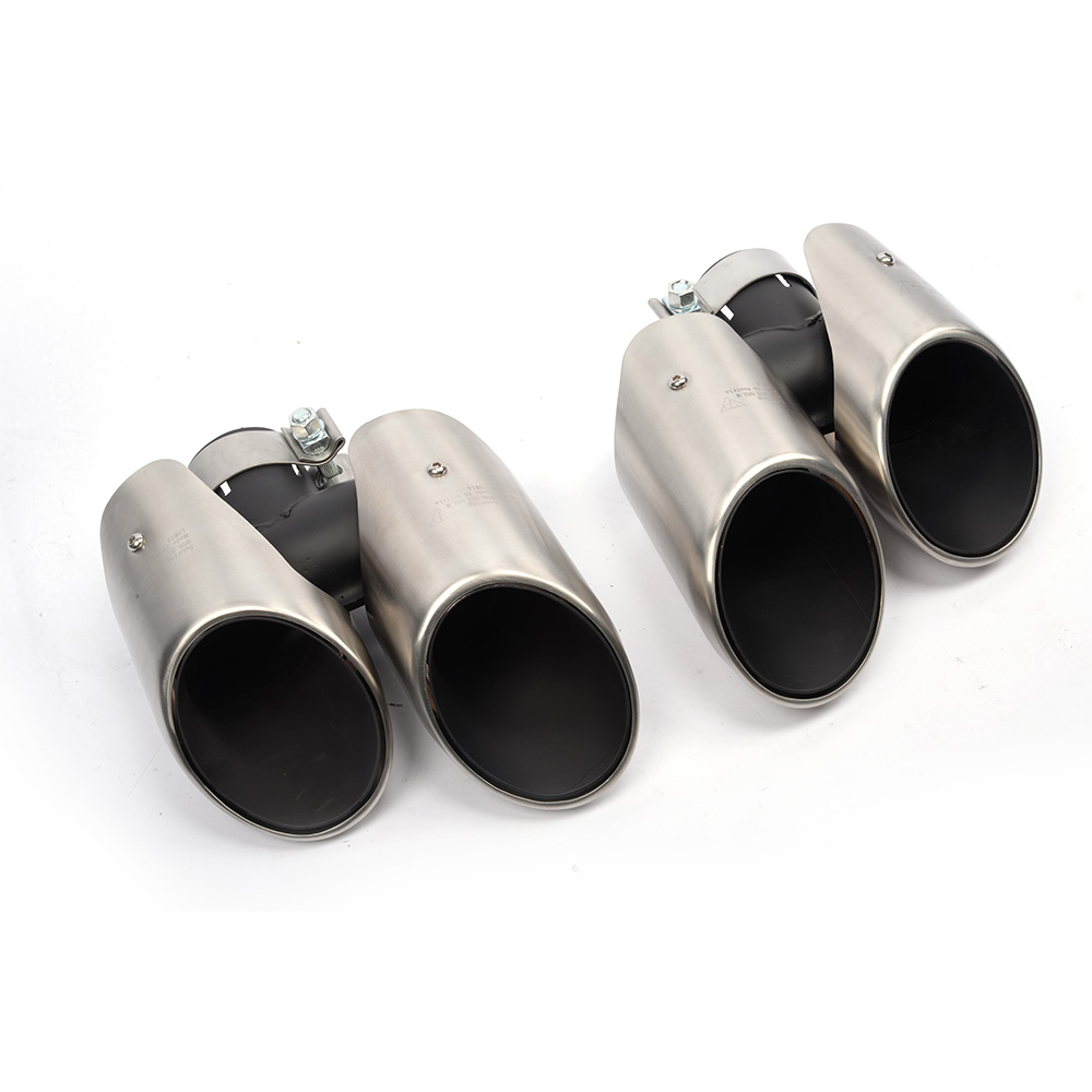 JCSPORTLINE Steel Exhaust End Tips for Porsche Macan 2014UP