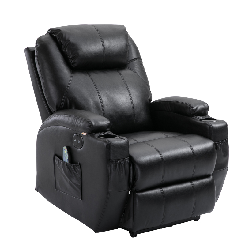 Lazy Ergonomic Single Power Leather Recliner Sofa