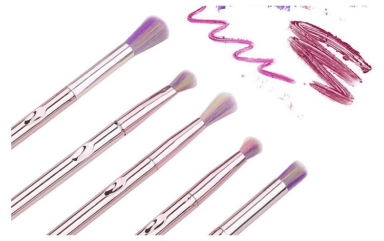 10pcs Cosmetic Brush Pink Cosmetic Makeup Brush Set with Bag