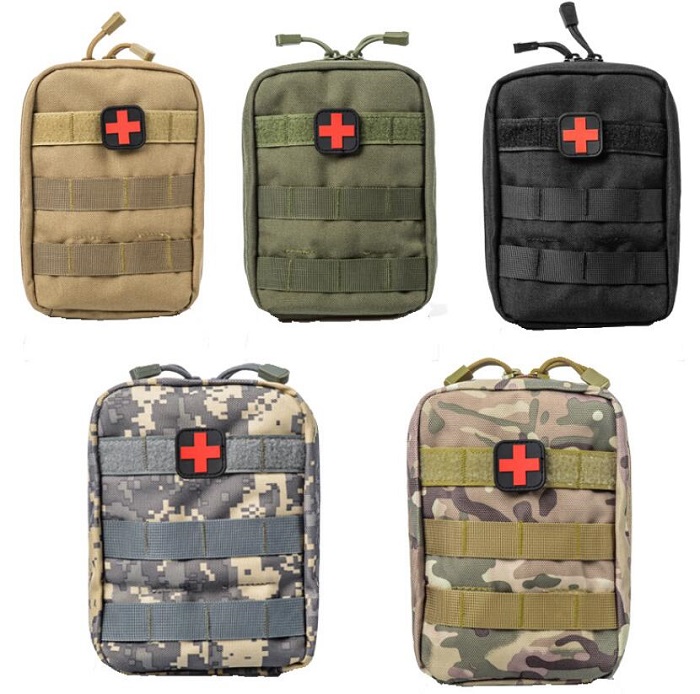 Portable Outdoor Emergency Medical Tactical Bag, 5 Colors Hiking Climbing Travelling Emergency Survival Pouch Molle Bag