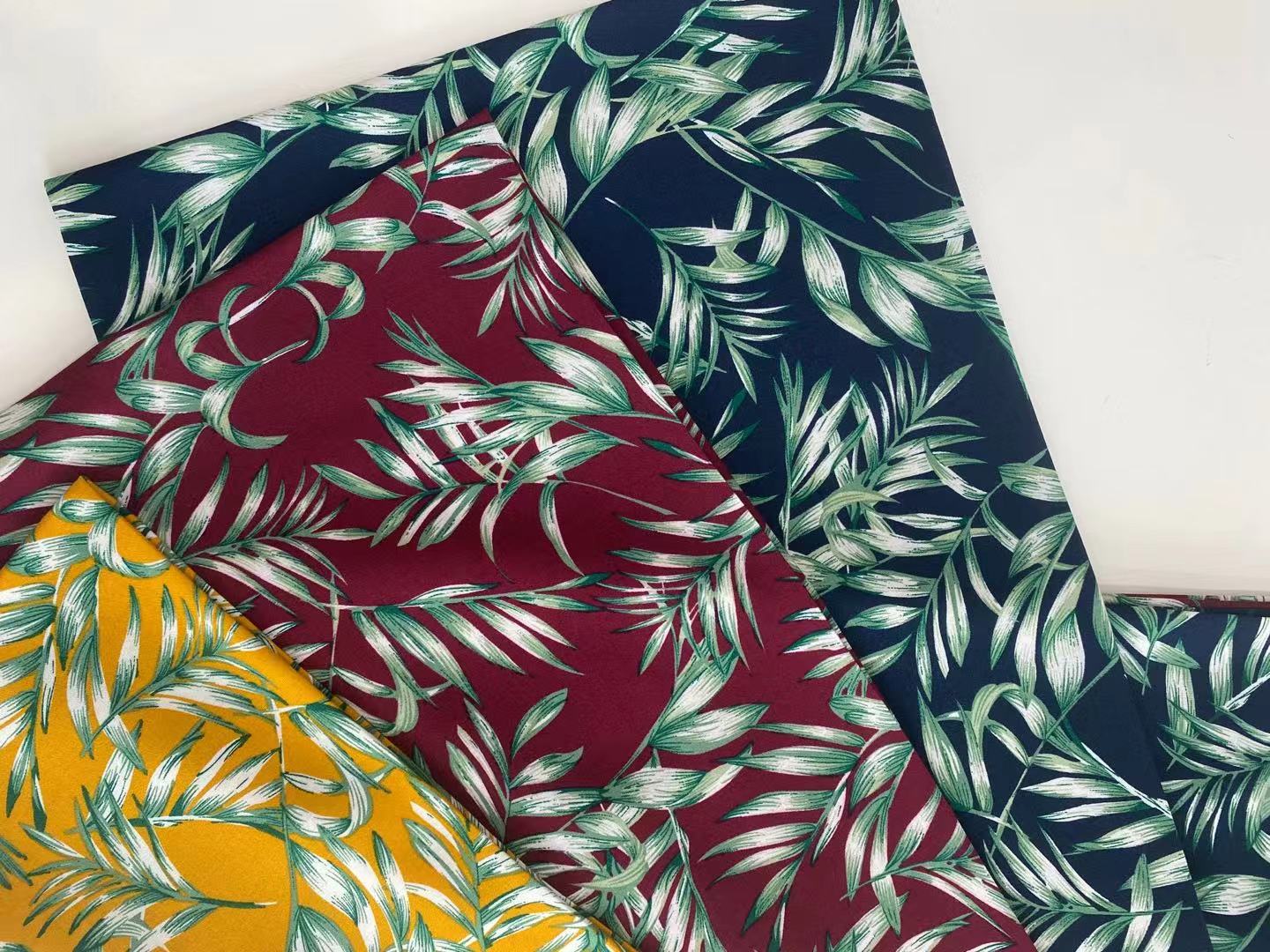 Shaoxing textile stock  100% Rayon/Viscose Woven Printed Fabric  rayon challis printed  30*30 Ecovero print  for shirt dress