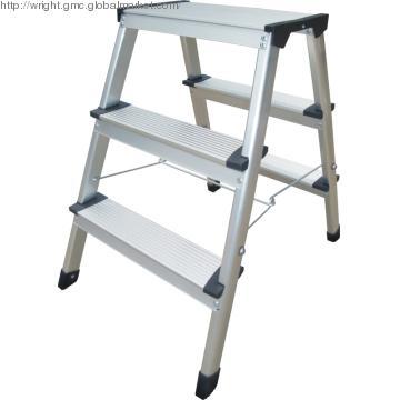 Double-sided Aluminum 3-step Stool