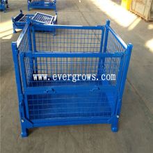 Warehouse Storage Steel Stackable Wire Mesh Pallet Cages