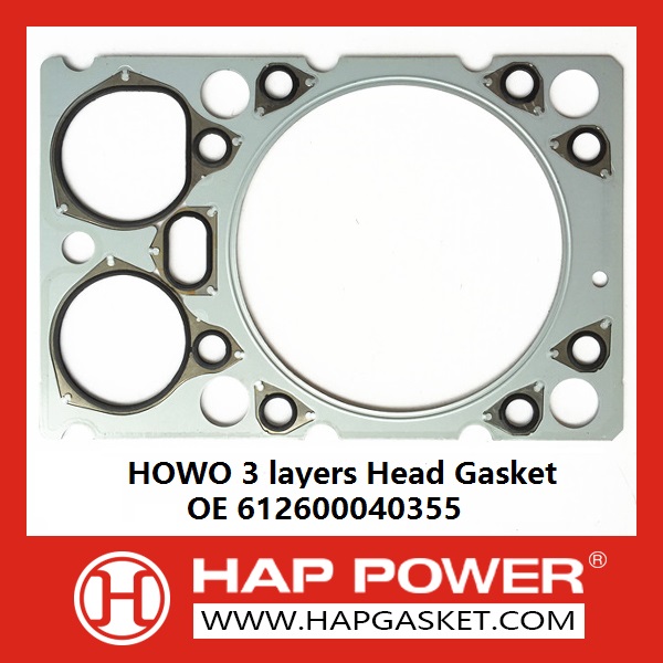 HAP-HD-021 HOWO 3 layers Head Gasket, 612600040355