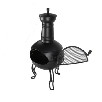 Cast iron fire chimney indoor outdoor chimney fire pit fire bowl