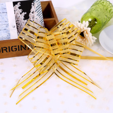 2022 Year's Luxurious Organza Pull Bow Christmas Gift Wrapping Bow with Shimmering Finish