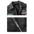 Characteristic Men's Embroidered Leather Jacket Wholesale