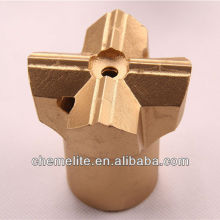 R32 51 mm cross design machined EXX TC tipped bits for self drilling anchor