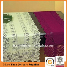 Polyester Red Lace Table Runner 