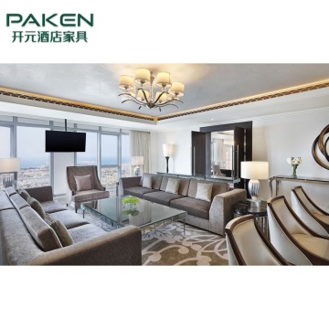 Luxury Apartment Hotel Room Fabric Sofas - Living Room Sofa Set Furniture