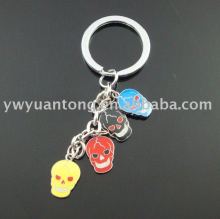 Skull shape fashion key chain charms