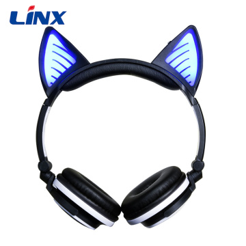 Handsfree On Ear Headphones Stereo Cat Headset