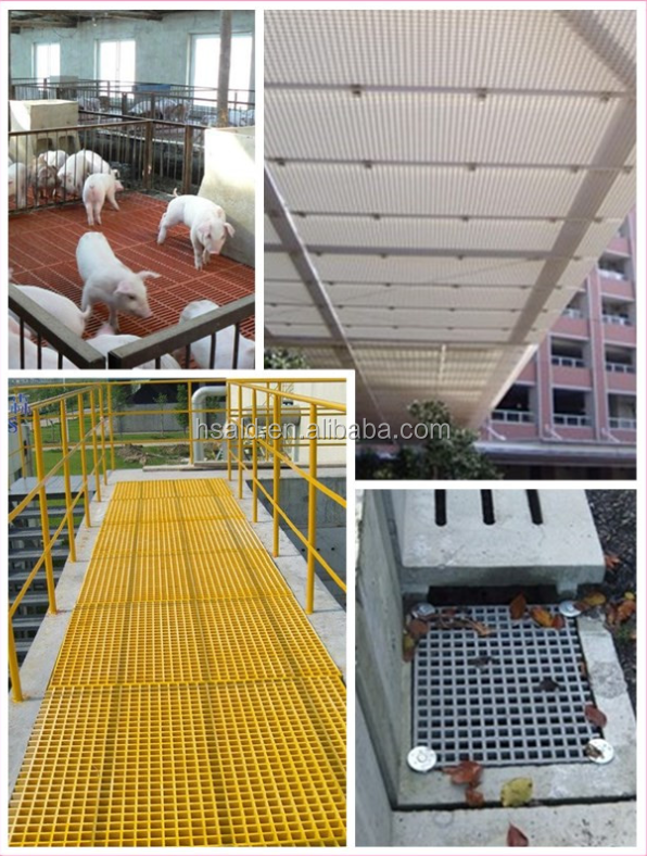 Fiberglass Gratings Fiber Reinforced Plastic Mesh Sheets GRP GRATING ATAT UNTUK PLATFORT WALKWAY FLOVER FENCE FENCE